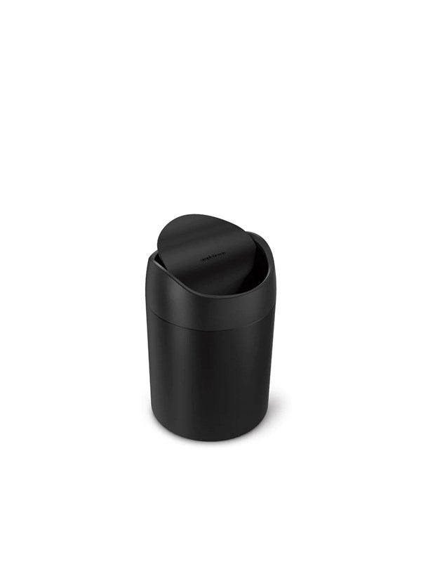 Simplehuman 1,5L mini prullenbak, zwart