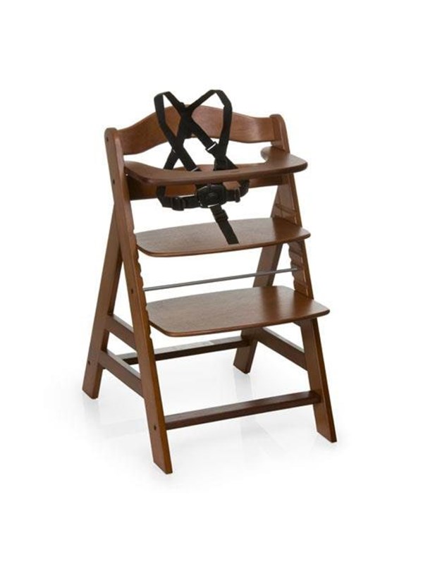 Hauck Alpha+ Kinderstoel - meegroeiend vanaf 6 maanden tot 90 kg - FSC® gecertificeerd beukenhout - Walnoot