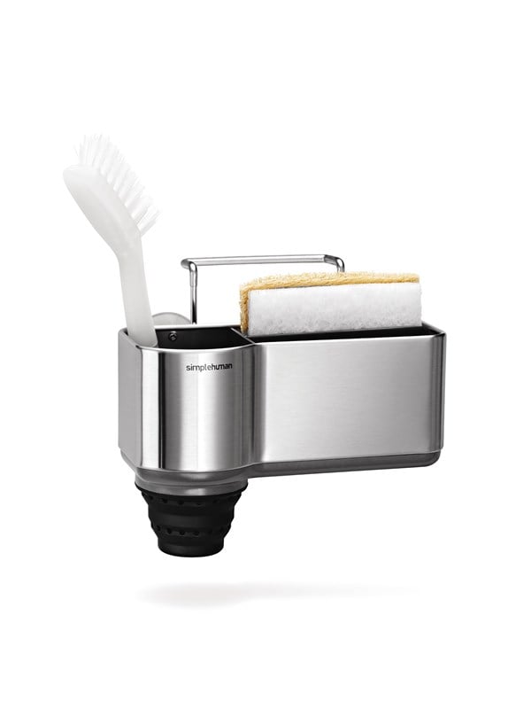 Simplehuman Spoelbak caddy, geborsteld roestvrij staal