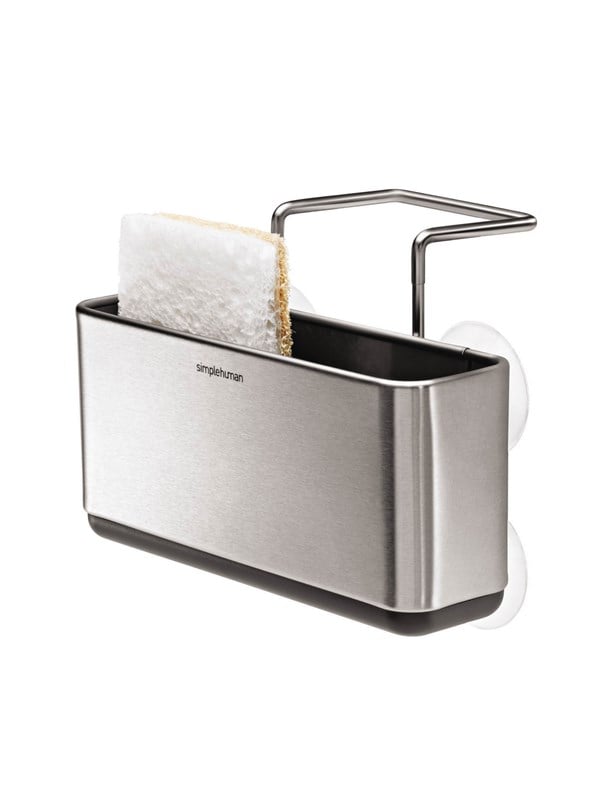 Simplehuman Slanke spoelbak caddy, geborsteld roestvrij staal