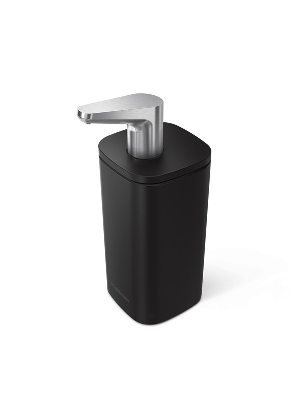 Simplehuman - Zeepdispenser 295 ml - Zwart - Roestvast Staal