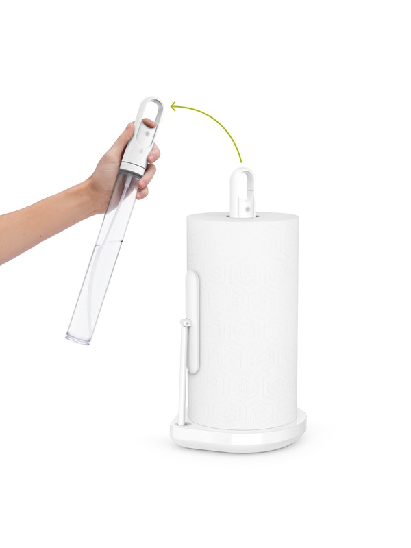 Simplehuman keukenpapier met reinigingspomp, wit