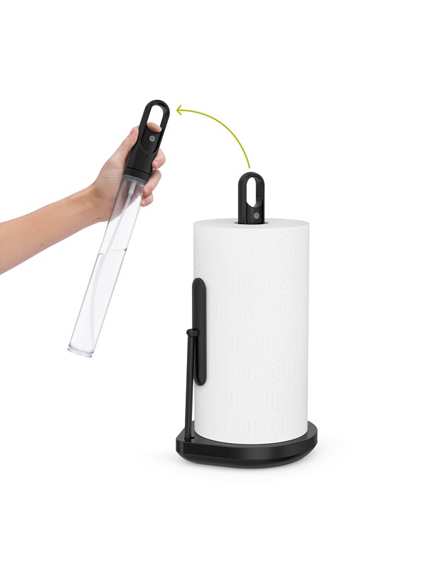 Simplehuman keukenpapier met reinigingspomp, zwart