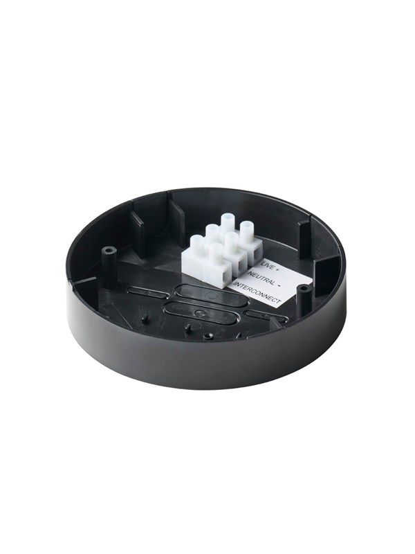 Foss Europe LIFE mounting box for smoke alarm 230V Black