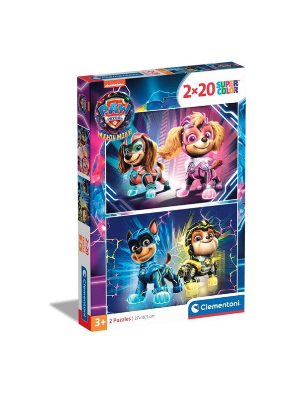 Clementoni Jigsaw Puzzle Super Color PAW Patrol 2x20 pcs. 2D Puzzels