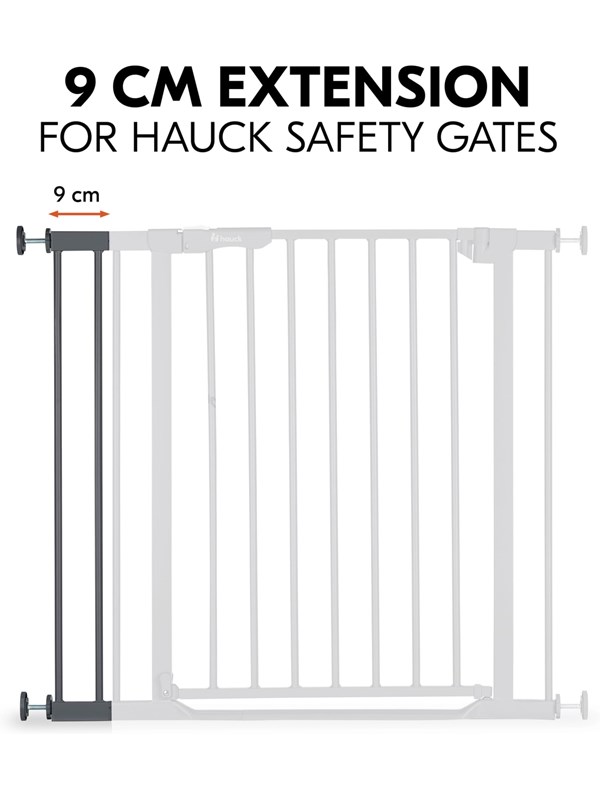 Hauck Safety Gate Extension 9 cm dark grey