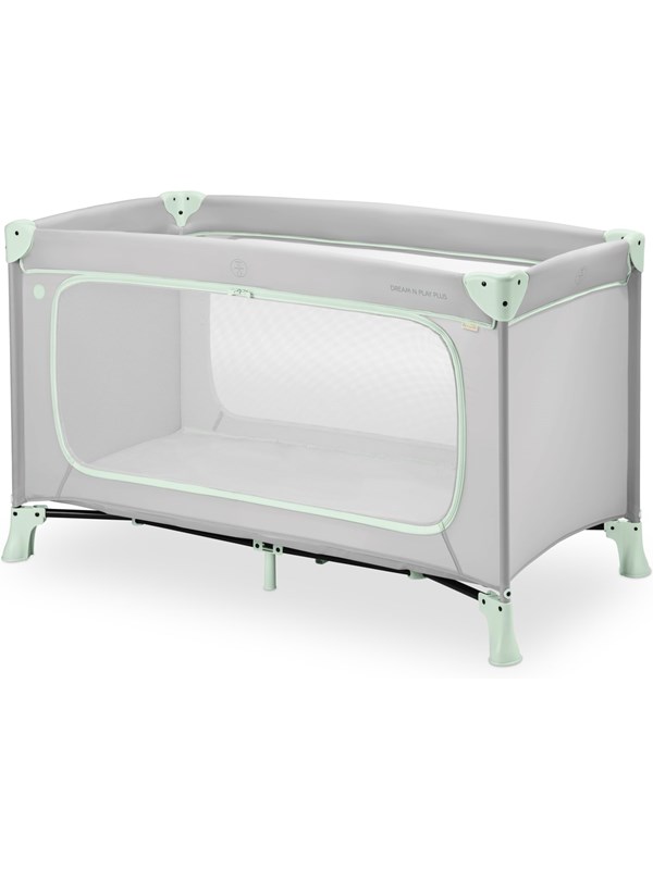 Hauck Dream N Play Plus - Campingbedje - Extra grote doorgang - Dusty Mint