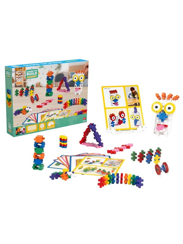 Plus-Plus Learn to Build 130 delige bouwset - 3448 - Bouwspeelgoed voor jonge kinderen - Constructiespeelgoed - Set met bouwstenen - Vanaf 1 jaar