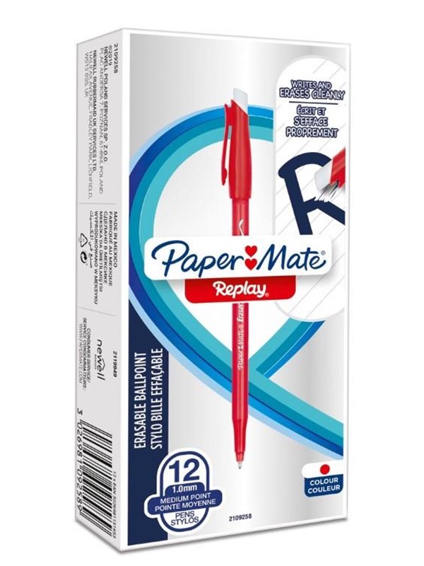 Paper Mate Replay - ballpoint pen - red (pack of 12)