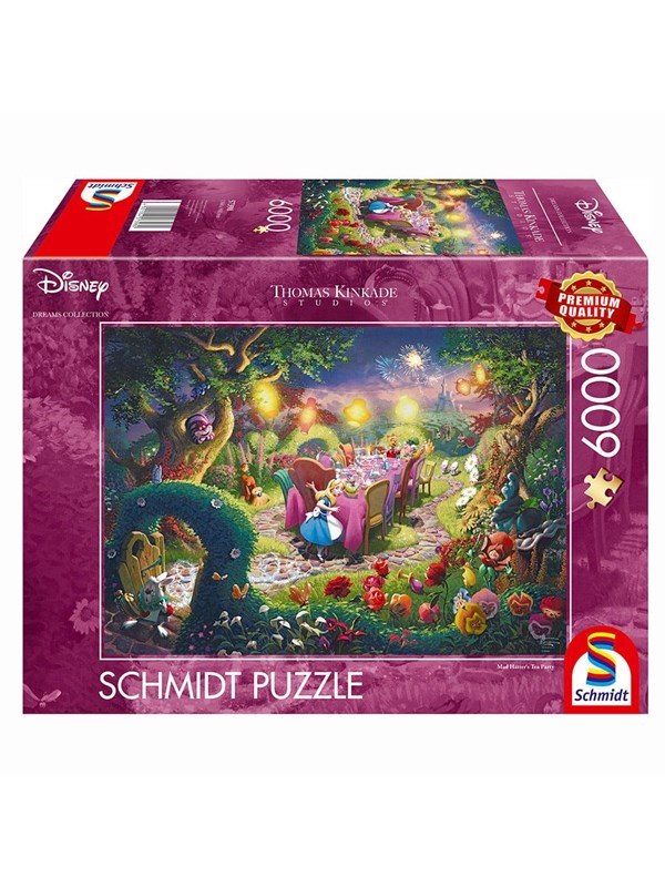 Schmidt - Legpuzzel - Disney, Mad Hatter's Tea Party - Thomas Kinkade Studios - 6000 stukjes - Volwassenen - vanaf 14 jaar