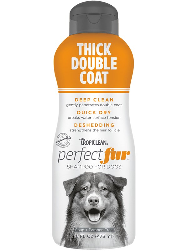 TropiClean PerfectFur - Hondenshampoo - Dikke en Dubbele Vacht - 473 ml