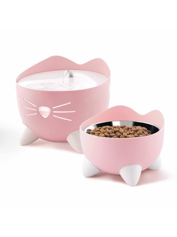 Catit Pixi Fountain Combo Kit - Kattendrinkbak - Pink Wit