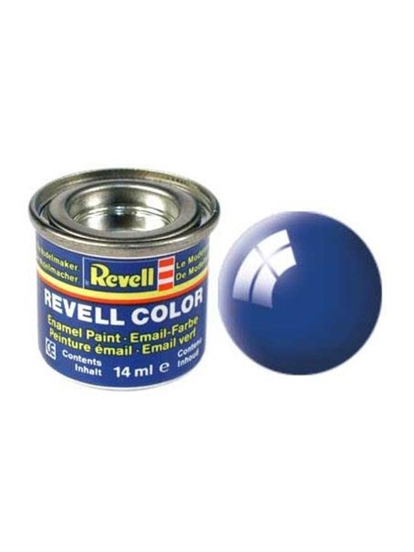 Revell Hobbyverf Enamel verf - #52 Blue - Gloss - RAL5005 - Enamel - Verf potje - 14 ml