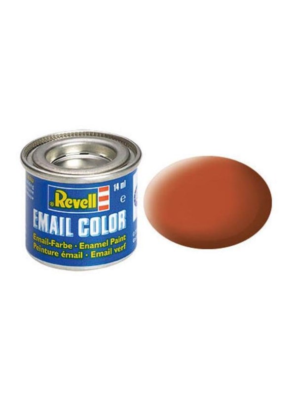 Revell Hobbyverf Enamel verf - #85 Brown - Matt - RAL8023 - Enamel - Verf potje - 14 ml