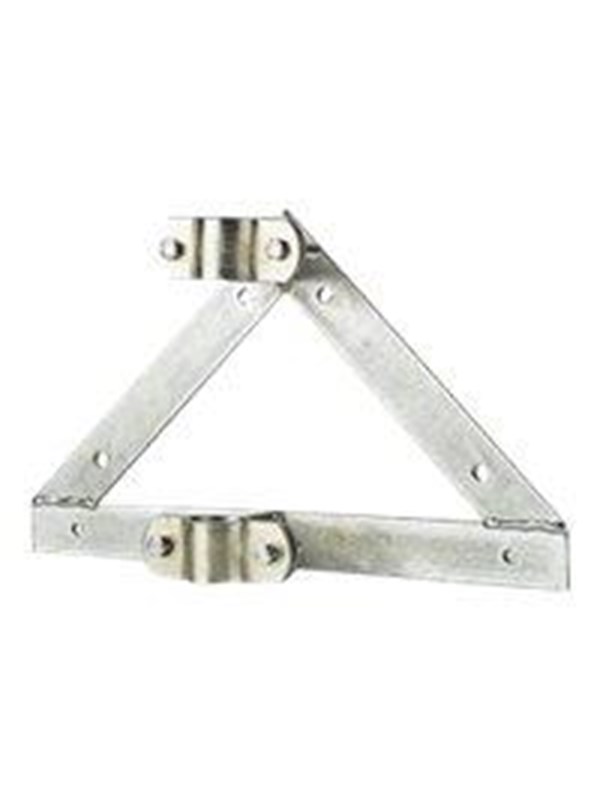 Nedis Muurbeugel voor Satellietschotel - Afstand tot de Muur: 90 mm - Diameter klem: 32-42 mm - Staal - Zilver