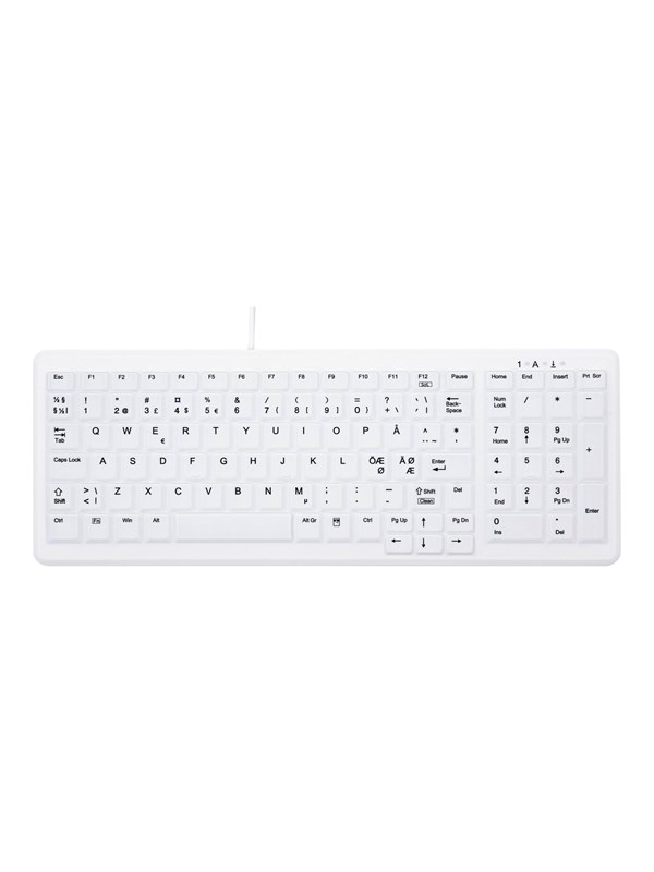 Cherry Active Key MedicalKey AK-C7000 - keyboard - Nordic - white Input Device - Toetsenbord - Noords - Wit