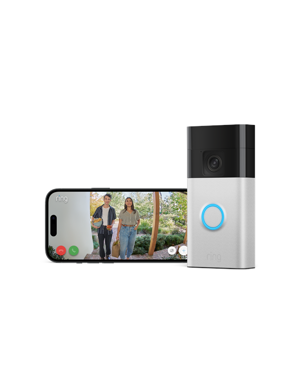 Ring Battery Video Doorbell - ingebouwde oplaadbare batterij - Zilver