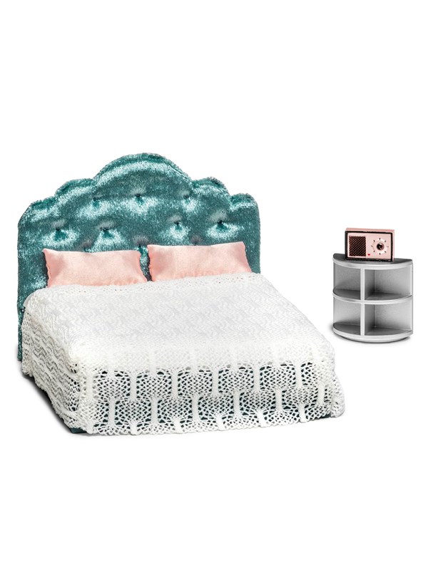 Lundby Poppenhuis Set - Slaapkamer (Groen/Roze)