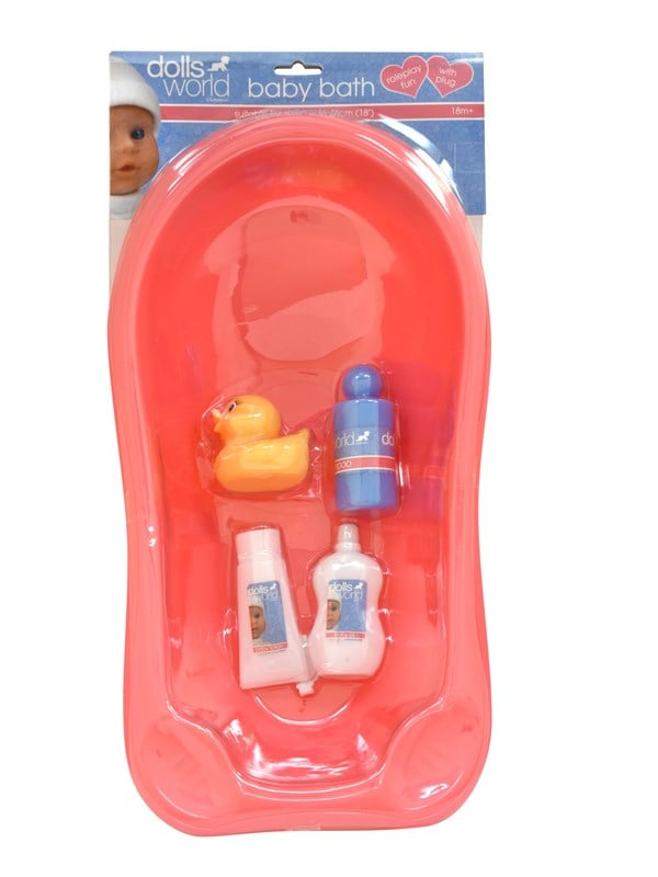 Dolls World Bathroom set including bathtub