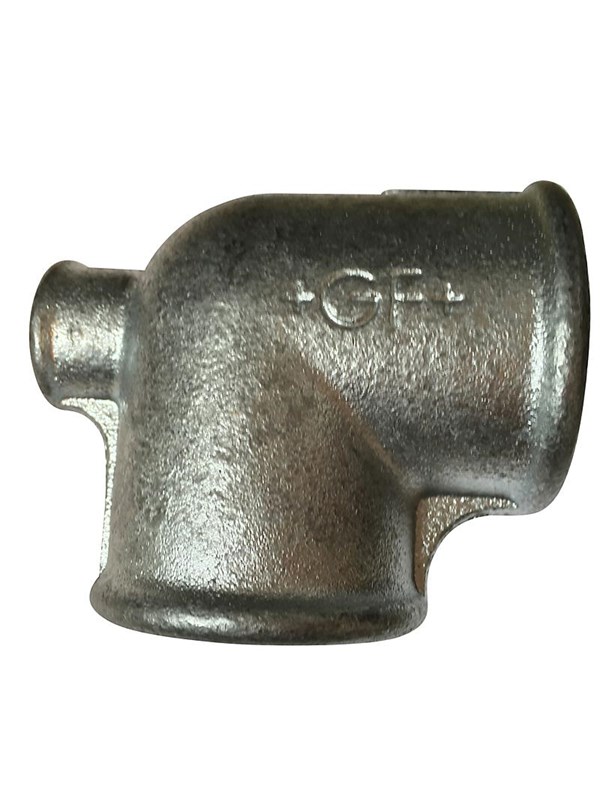 +GF+ tee 90° galvanized reduced 1 1/4-3/4-3/4''