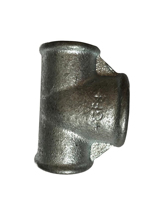 +GF+ tee 90° galvanized reduced 1-1 1/2-1''