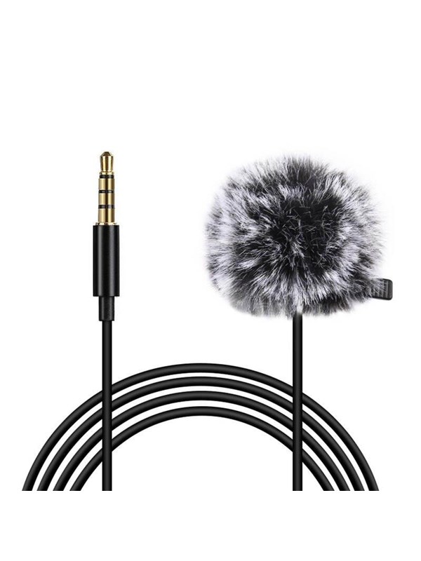 Puluz Lavalier Tie Microfoon Voor Smartphone Laptop Camera 35Mm 15M Kabel