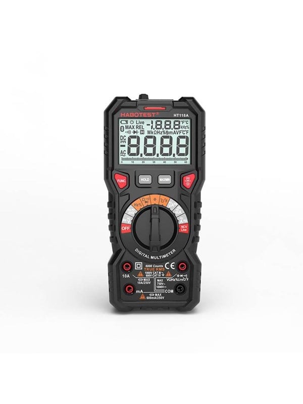 Habotest True Rms Multimeter Met Stroomspanning Zaklamp Ht118A Ncv