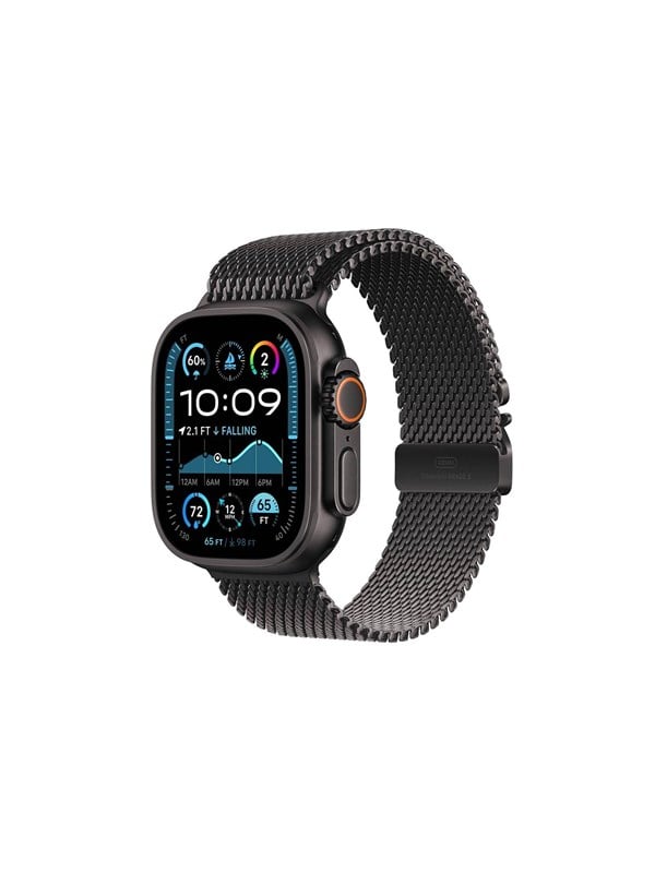 Apple Watch Ultra 2 GPS + Cellular 49mm - Black Titanium Case with Black Titanium Milanese Loop - M
