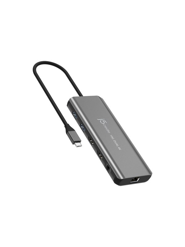 j5create USB-C Dual 4K HDMI 10Gbps Mini Dock (With Ethernet)
