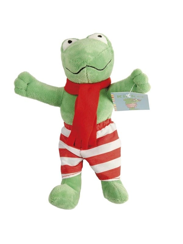 Kikker knuffel 20cm pluche - karakter speelgoed - 1 jaar, 2 jaar, 3 jaar, 4 jaar - Bambolino Toys