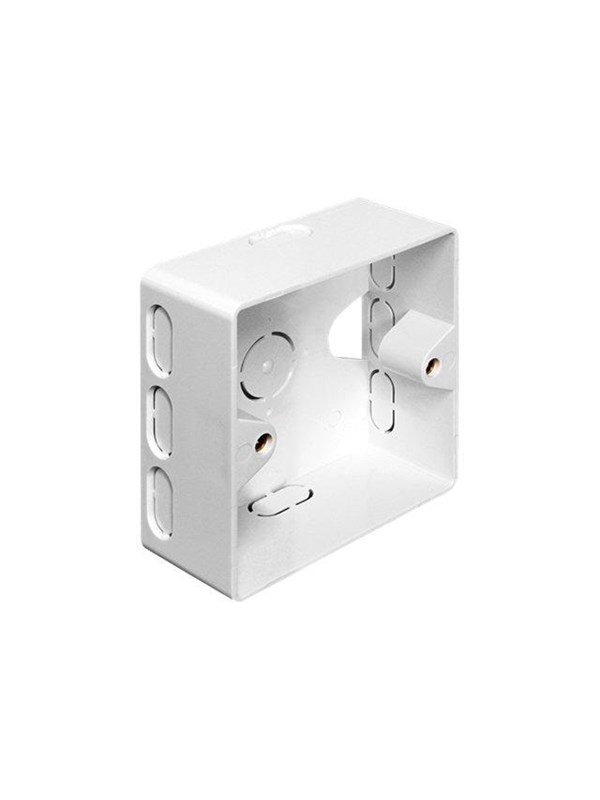 Wandcontactdoos opbouwrand | 8 kabel-uitgangen | wit (RAL9010)