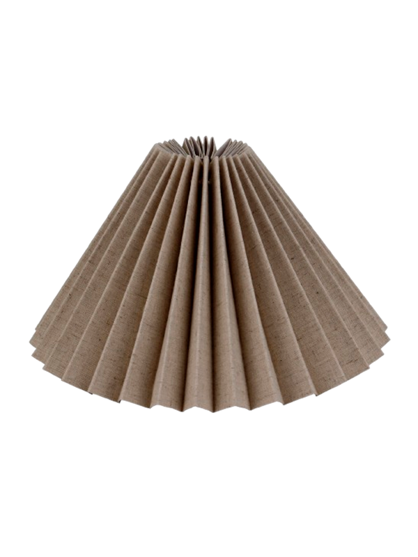 Alpe Design Pleated lampshade grey linen 18 cm