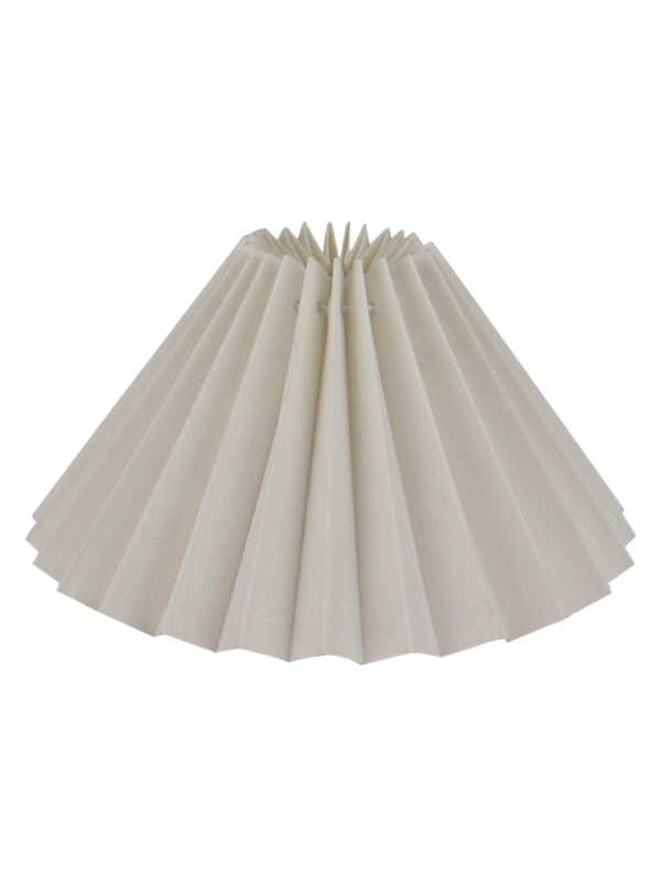 Alpe Design Pleated lampshade white linen 23 cm