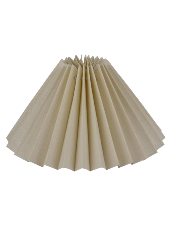 Alpe Design Pleated lampshade cream linen 23 cm