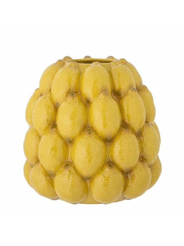 Bloomingville Creative Collection - Limone Vase Yellow Stoneware (82058576)