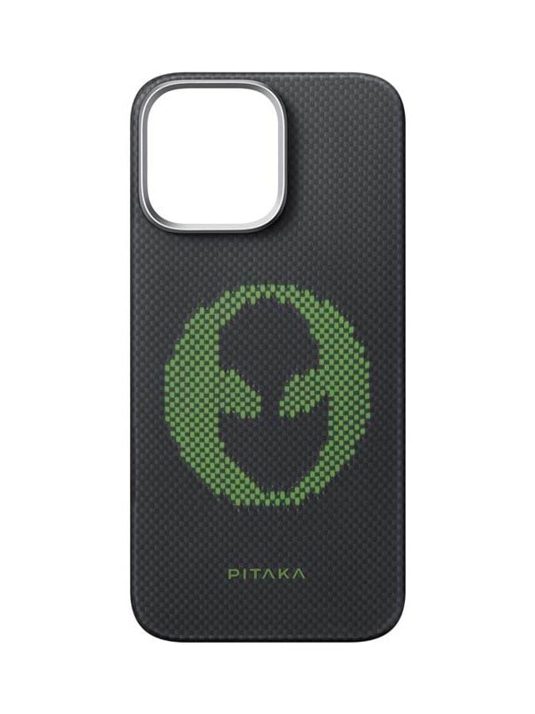 Pitaka X Aries Tactiel Geweven Hoesje, Alien - Iphone 16 Pro