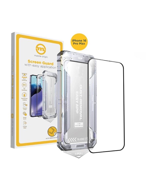 Mobile Origin Yellow Screen Guard with easy application - iPhone 16 Pro