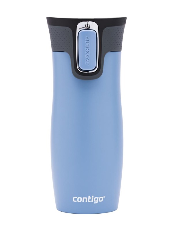 Contigo West Loop Autoseal thermosbeker, roestvrijstalen isoleerbeker, koffiebeker-to-go, BPA-vrij, lekvrije beker-to-go met Easy-Clean-deksel, houdt tot 5 uur warm, 470 ml | Earl Grey