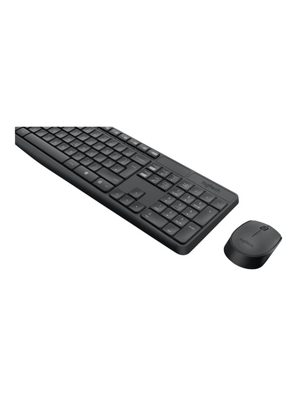Logitech MK235 - keyboard and mouse set - Italian Input Device - Keyboard and mouse set - Italiaans - Zwart