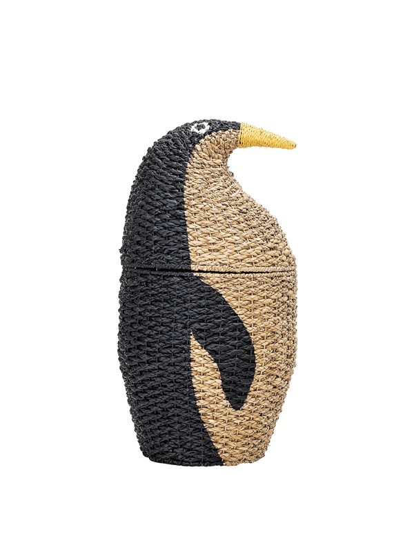 Bloomingville Mini - Tazia Basket w/Lid - Black - 70 cm