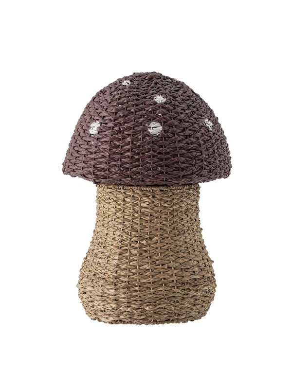 Bloomingville Mini - Corintha Basket w/Lid - Red - Seagrass