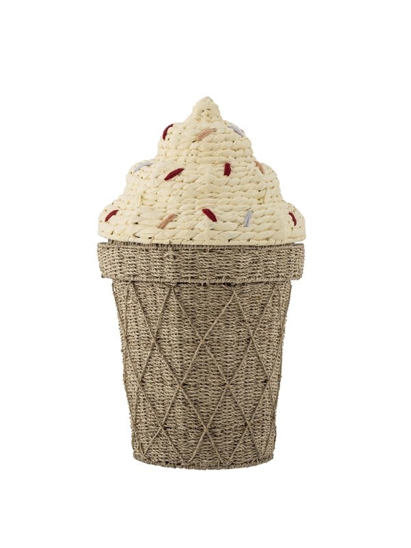 Bloomingville Mini - Cillie Basket w/Lid - Water Hyacinth