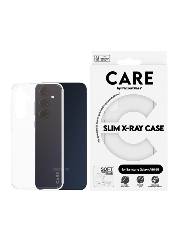 CARE by PanzerGlass Fashionable Case Transparent X-Ray Soft Basic Samsung Galaxy A55 5G