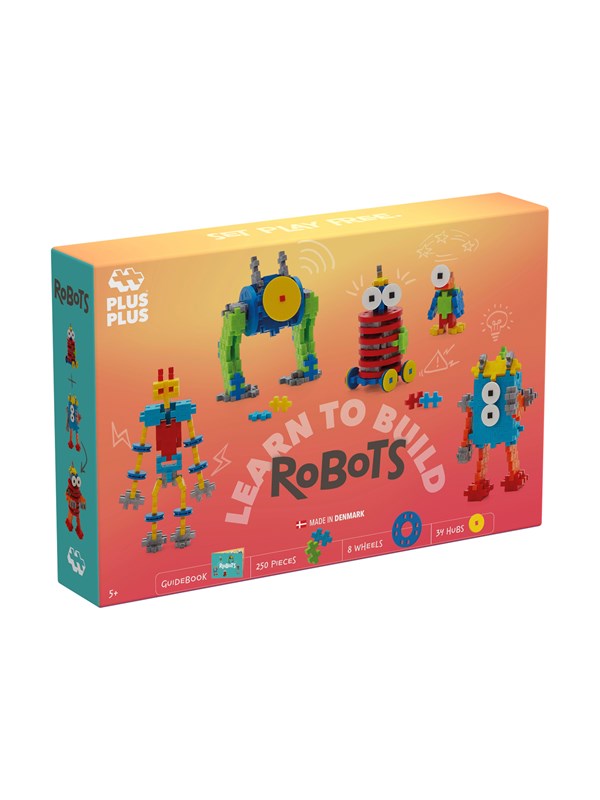 Plus-Plus Learn to Build robot 275 delige bouwset - 3963 - Bouwspeelgoed - Constructiespeelgoed - Set met bouwstenen - Vanaf 5 jaar
