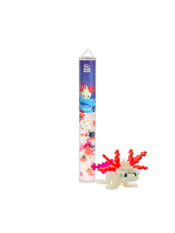 Plus-Plus Tube axolotl 100 delige bouwset - 4310 - Bouwspeelgoed - Constructiespeelgoed - Set met bouwstenen - Vanaf 5 jaar