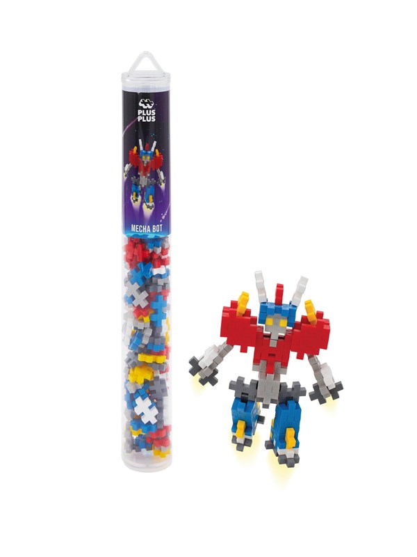 Plus-Plus Tube mecha bot 100 delige bouwset - 4270 - Bouwspeelgoed - Constructiespeelgoed - Set met bouwstenen - Vanaf 5 jaar