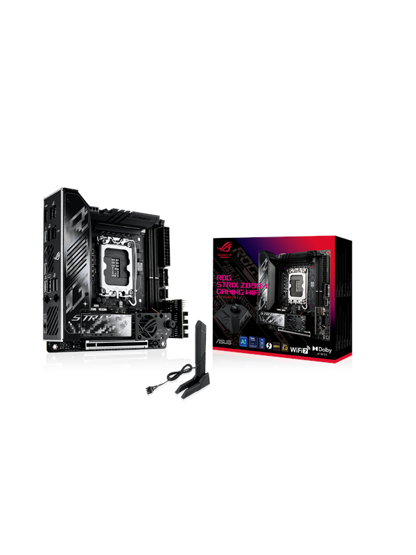 ASUS ROG STRIX Z890-I GAMING WIFI Moederbord - Intel Z890 - Intel LGA1851 socket - DDR5 RAM - Mini-ITX