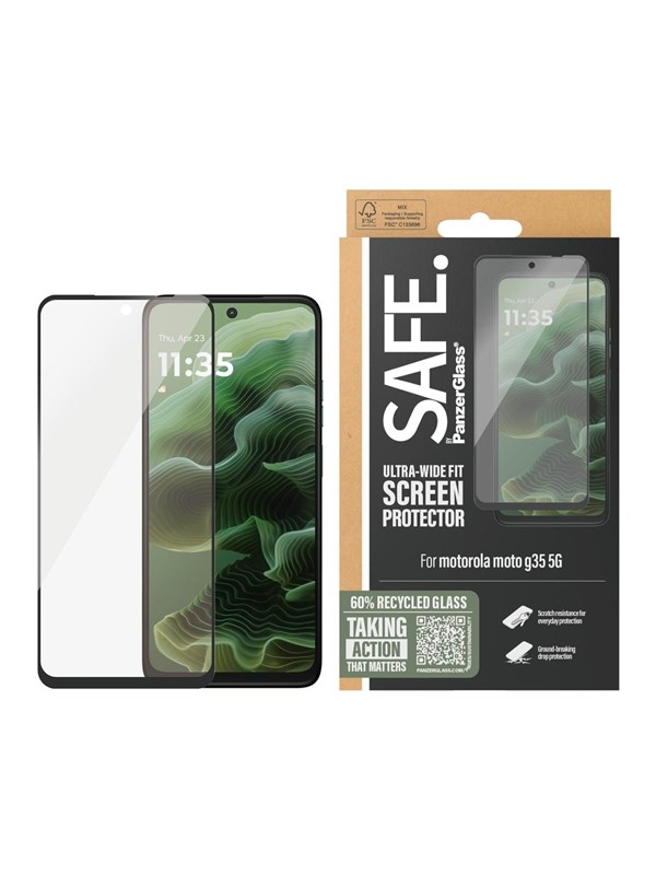 SAFE by PanzerGlass Screen Protector Motorola Moto G35 5G | Ultra-Wide Fit