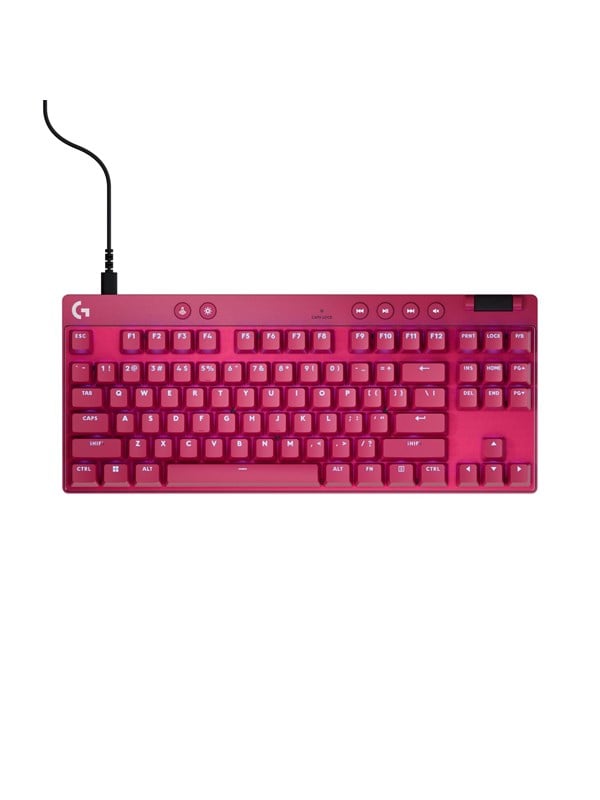 Logitech G PRO X TKL - Logitech Magnetic Analog - Linear - Gaming Toetsenbord - Zonder Numpad - Engels (US international) - Roze