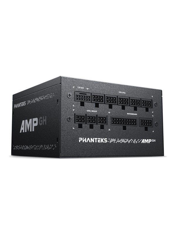 Phanteks AMP GH 750W Black Voeding - 750 Watt - 120 mm - ATX 3.1 - 80 Plus 80 PLUS Gold